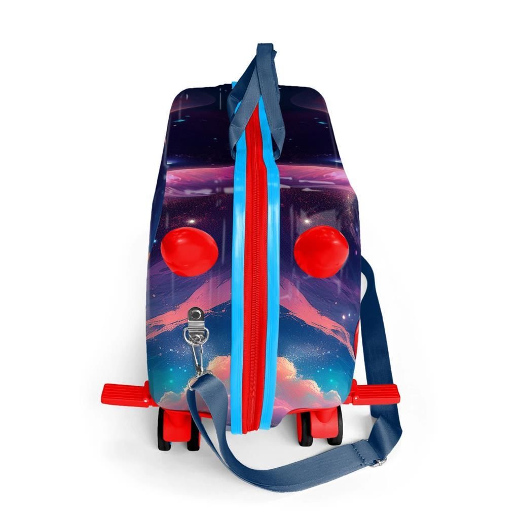 Coral High Minik Boy Otur-Çek Çocuk Valizi Astronot Desenli 16364