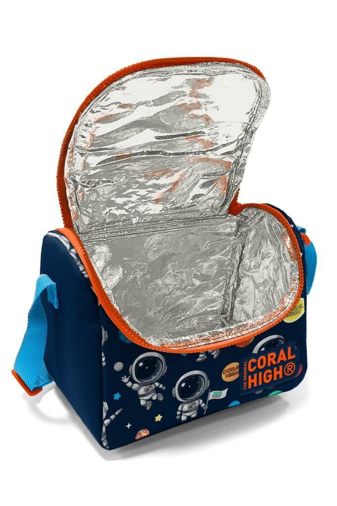 Coral High Thermo Beslenme Çantası Laci Mavi Astronot Desen 11867
