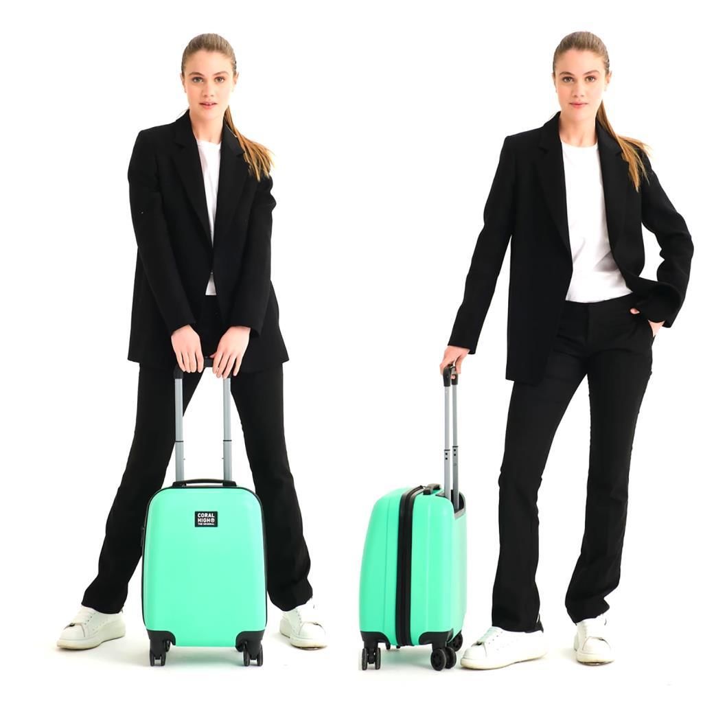 Coral High Minik Boy Çocuk Valizi Su Yeşili 16506