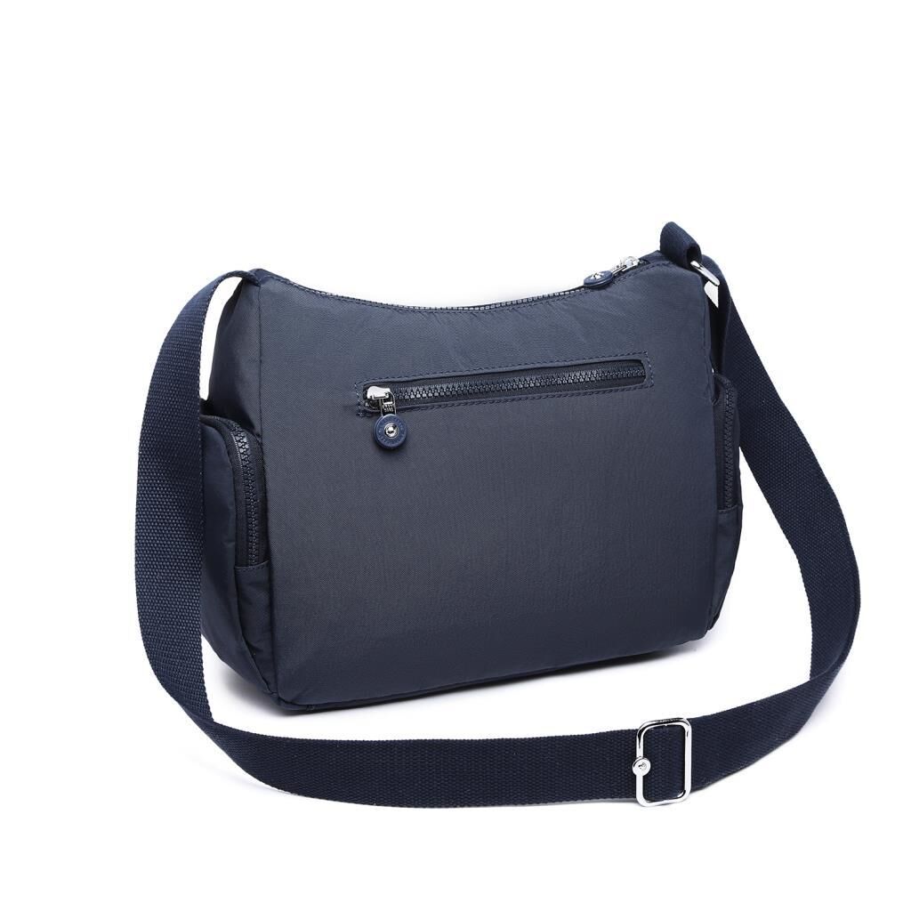 1115 Krinkıl Kumaş Bayan Omuz Çantası Smart Bags Lacivert