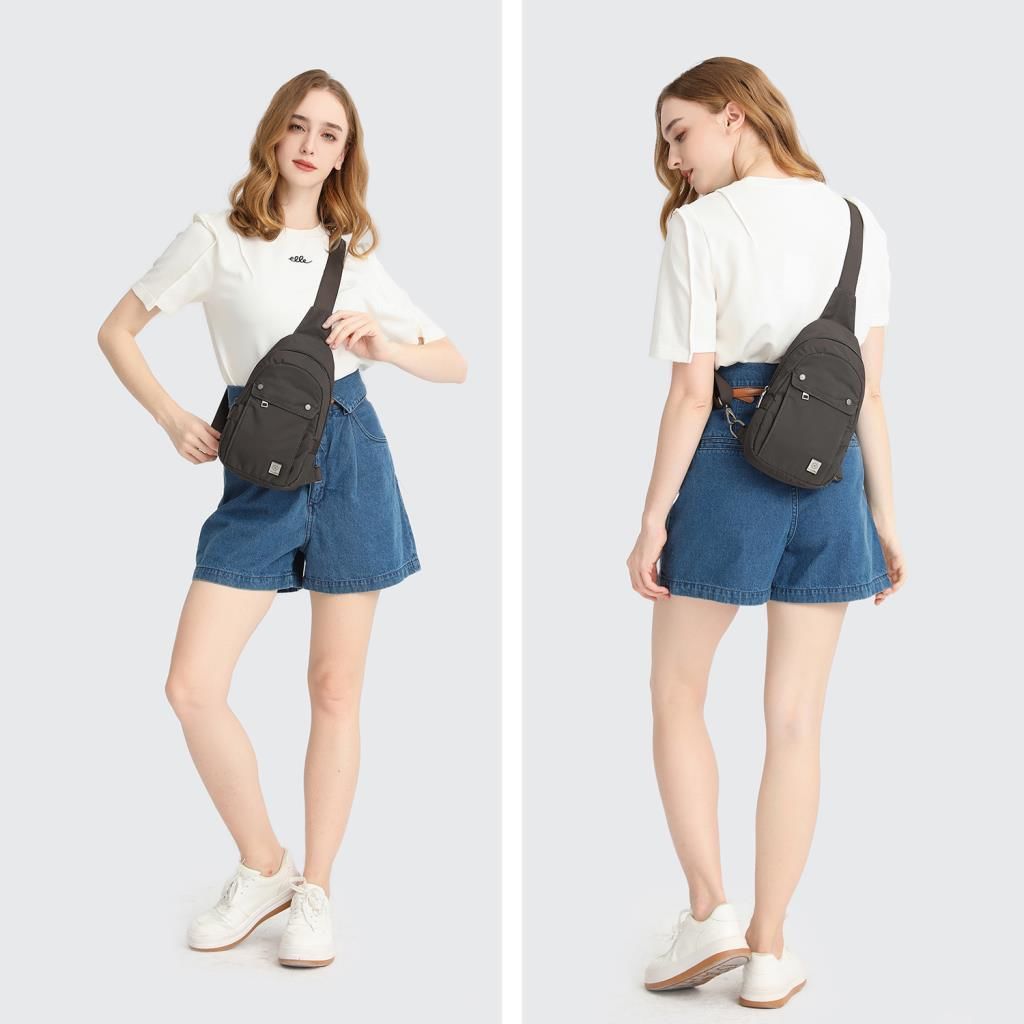 Exclusive Serisi Uniseks Bodybag Omuz Çantası Smart Bags 8709 Gri