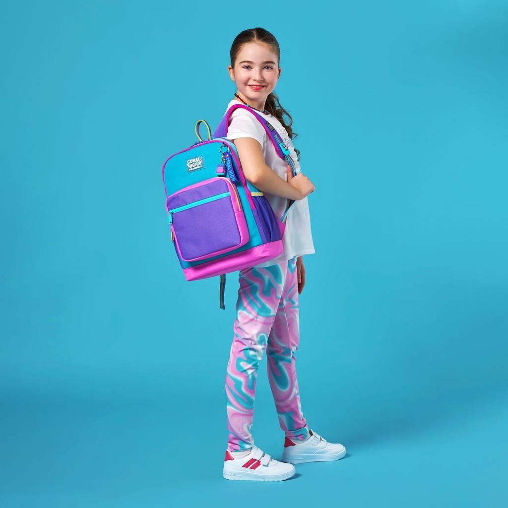 Coral High Büyük Boy Okul Sırt Çantası Pembe Pastel Renkli 23759