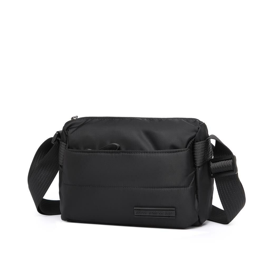 Smart Bags Yumuşak Kumaş Askılı Postacı Kadın Çantası 8728 Siyah