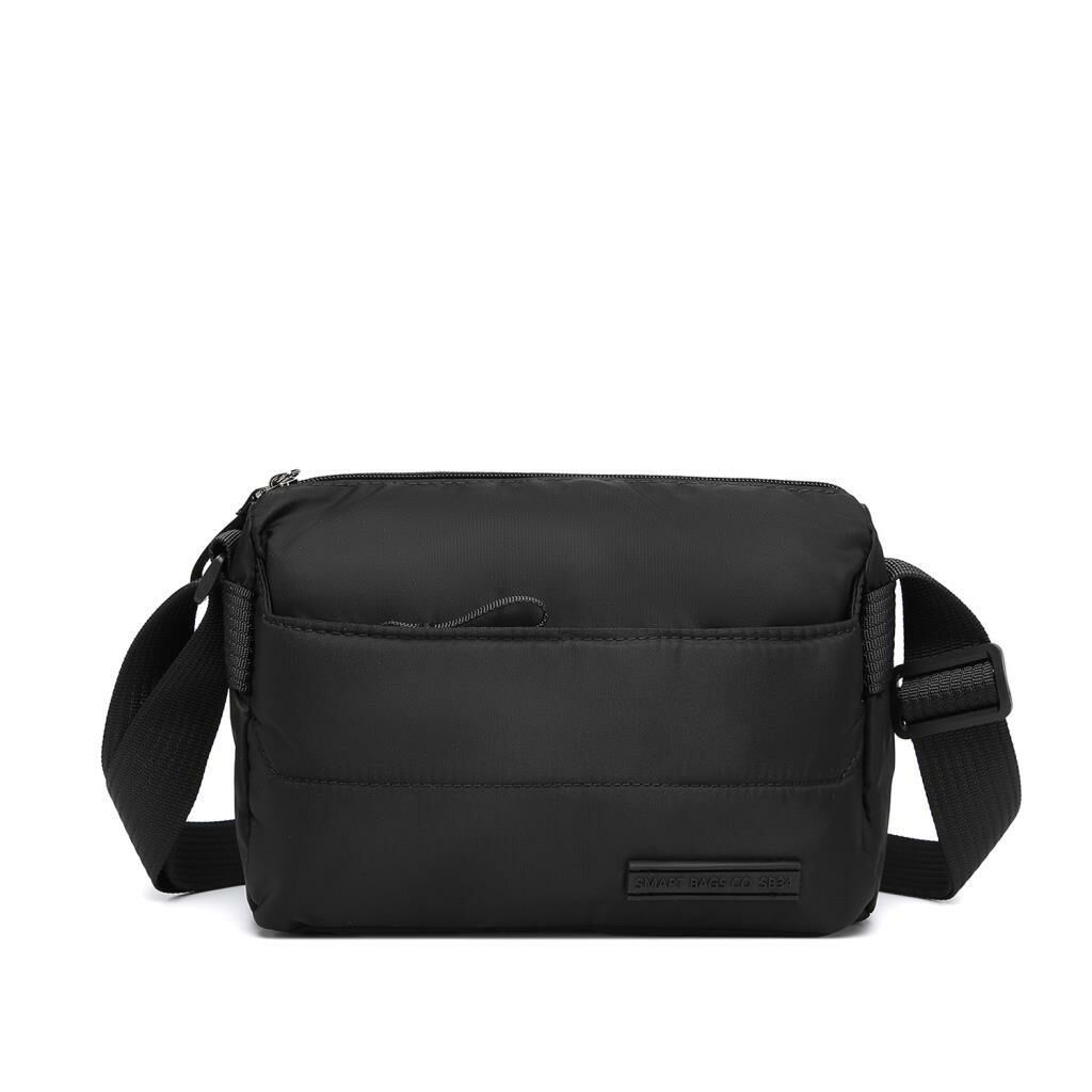 Smart Bags Yumuşak Kumaş Askılı Postacı Kadın Çantası 8728 Siyah
