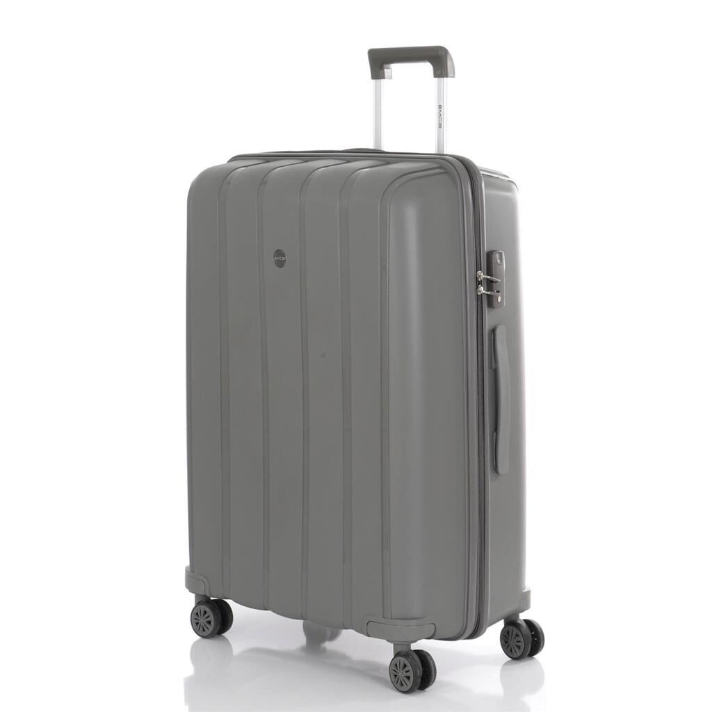 MÇS 3lü Set Kırılmaz Silikon Seyahat Valizi Bavulu V305 Gri