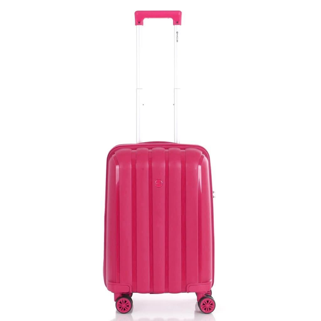 MÇS 3lü Set Kırılmaz Silikon Seyahat Valizi Bavulu V305 Fuşya
