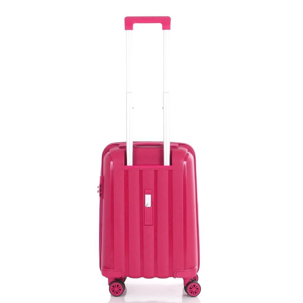 MÇS 3lü Set Kırılmaz Silikon Seyahat Valizi Bavulu V305 Fuşya
