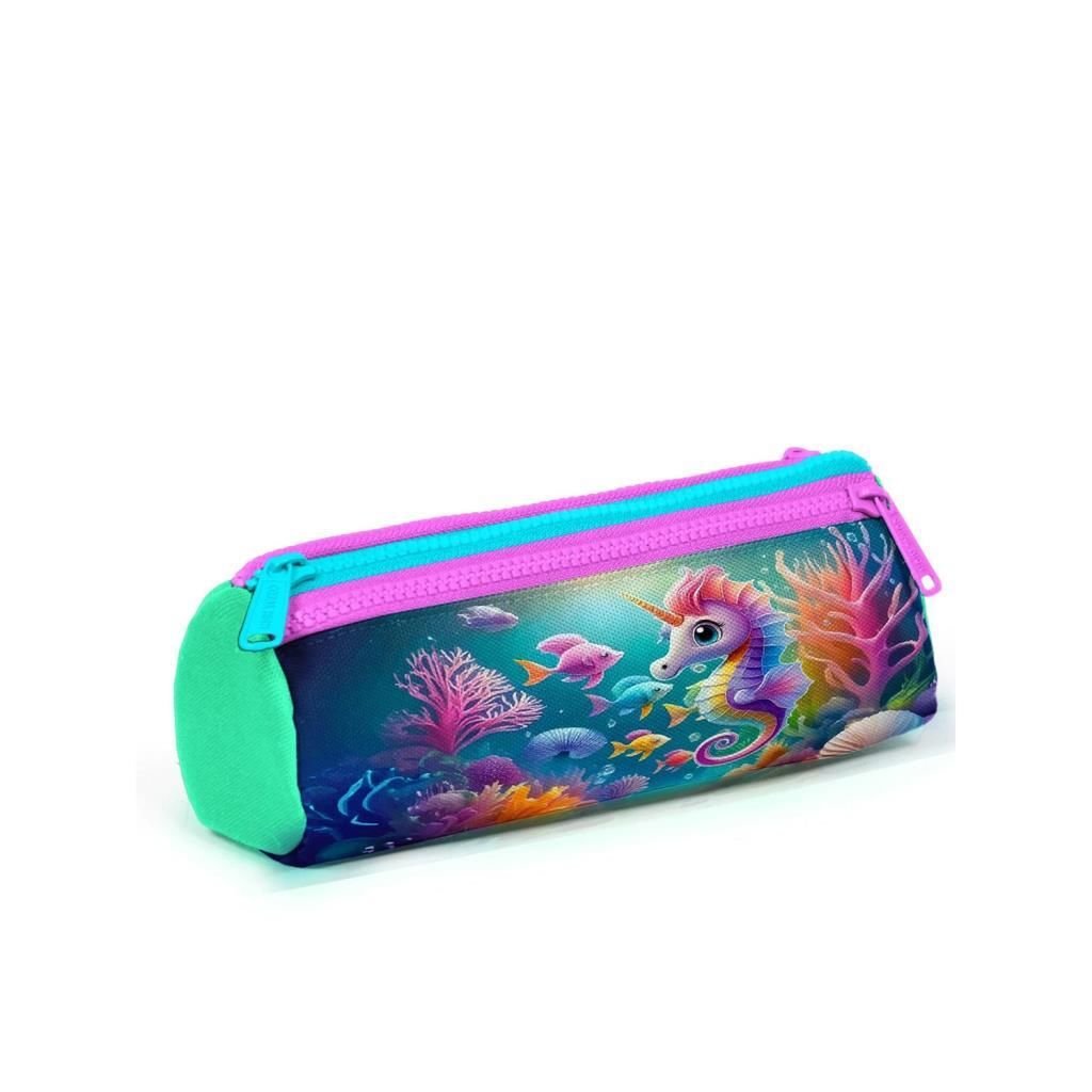 Coral High Kalem Kutusu Denizatı Desenli Kalemlik 22088