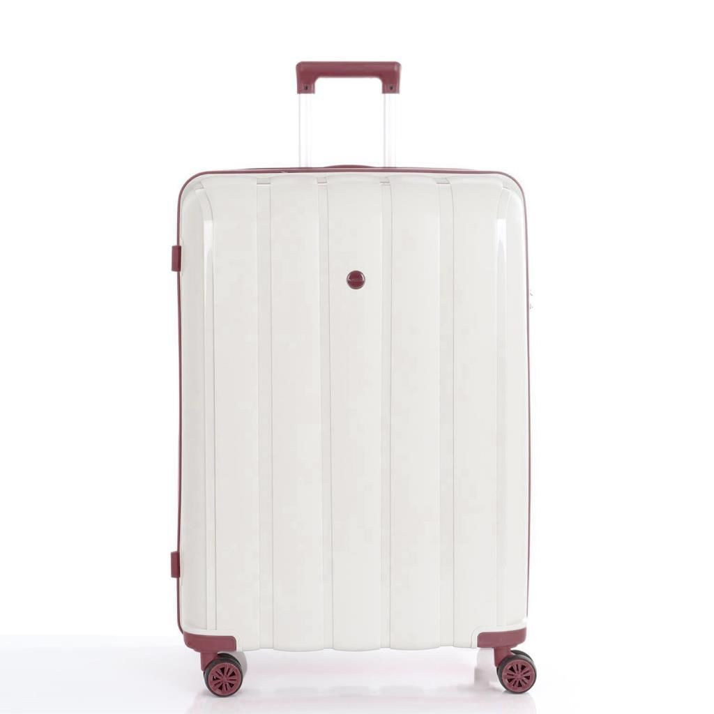 MÇS 3lü Set Kırılmaz Silikon Seyahat Valizi Bavulu V305 Kemik KPudra