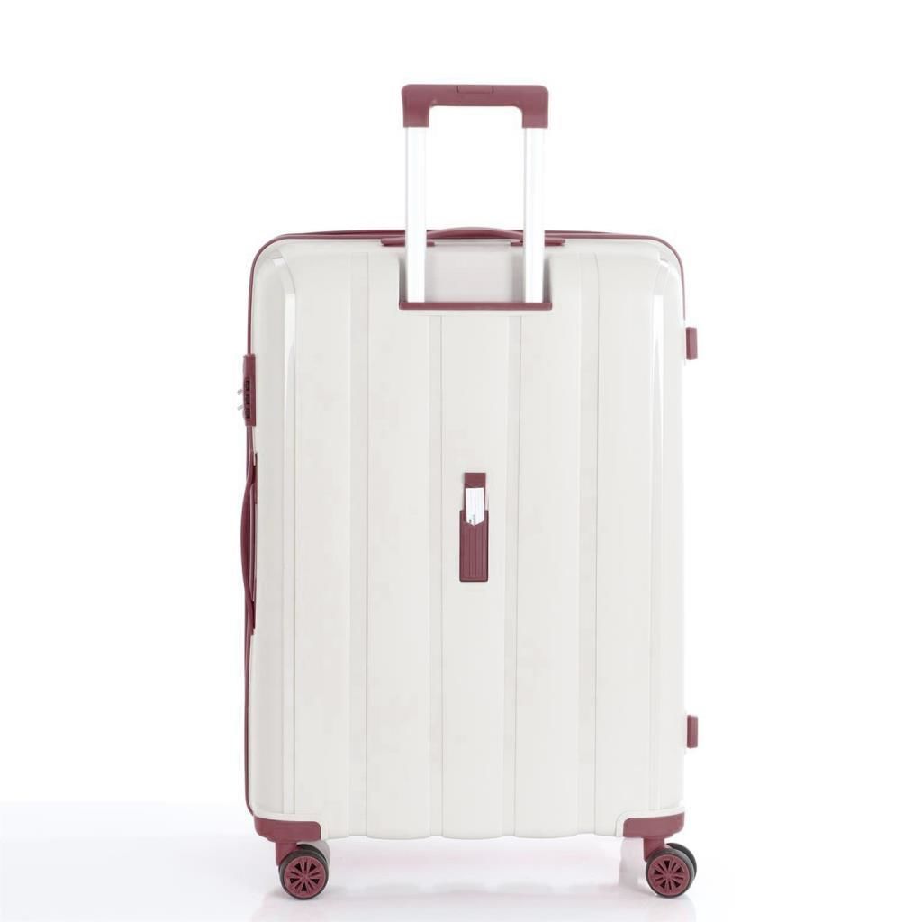MÇS 3lü Set Kırılmaz Silikon Seyahat Valizi Bavulu V305 Kemik KPudra