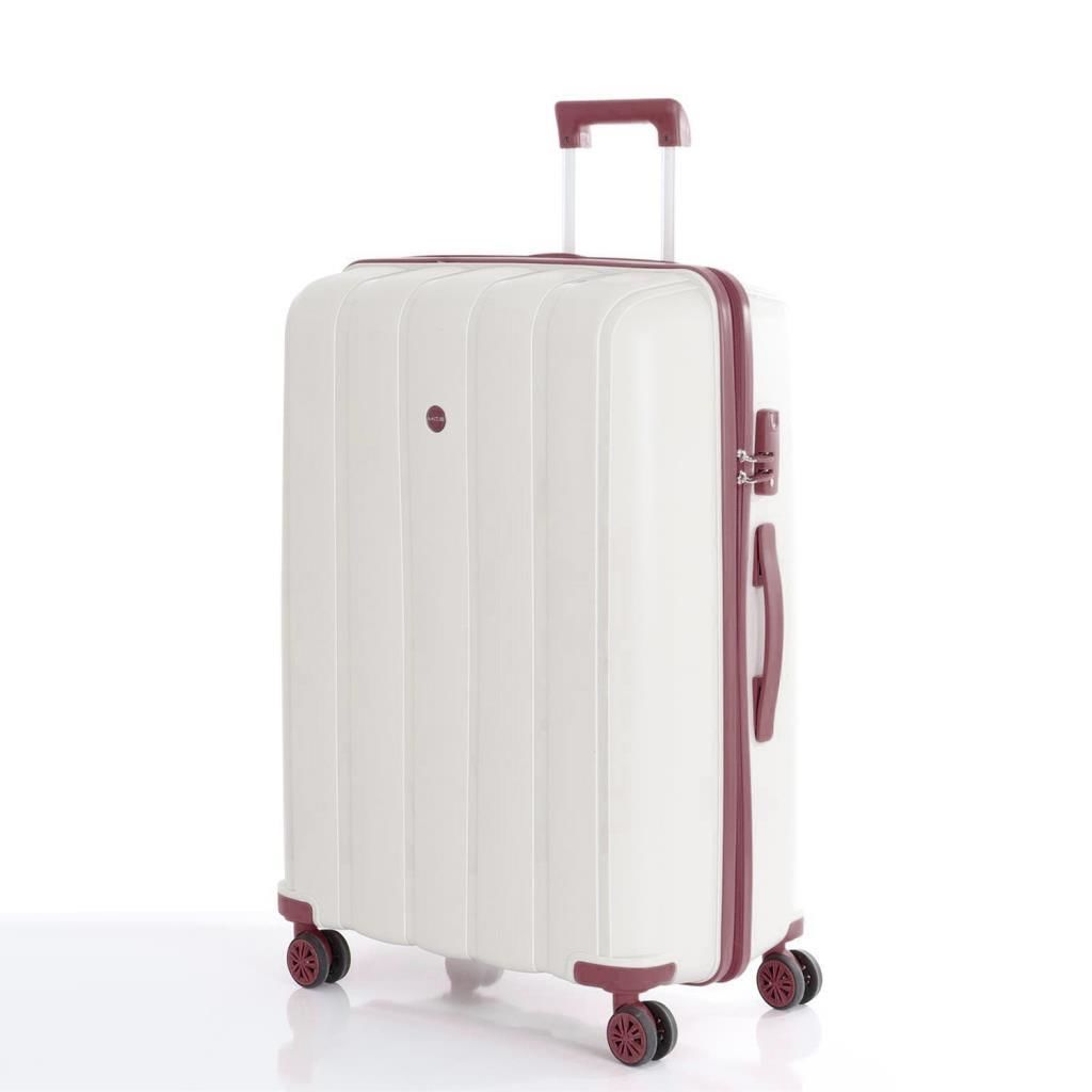 MÇS 3lü Set Kırılmaz Silikon Seyahat Valizi Bavulu V305 Kemik KPudra