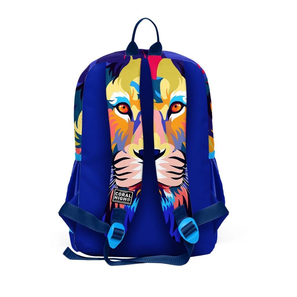 Coral High 2li Set Aslan Desenli Okul Çantası Beslenme 23741