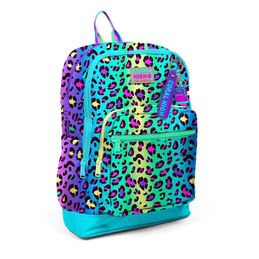 Coral High Desenli Okul Çantası Beslenme Kalemlik 3lü Set 23769