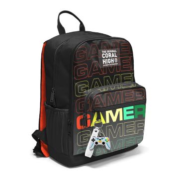 Coral High Gri Gamer Desenli Büyük Boy Okul Sırt Çantası 23640