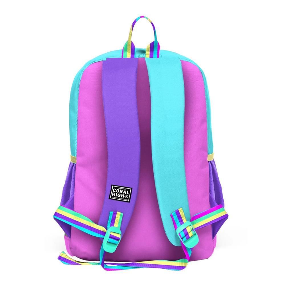 Coral High Desenli Okul Çantası Beslenme Kalemlik 3lü Set 23759
