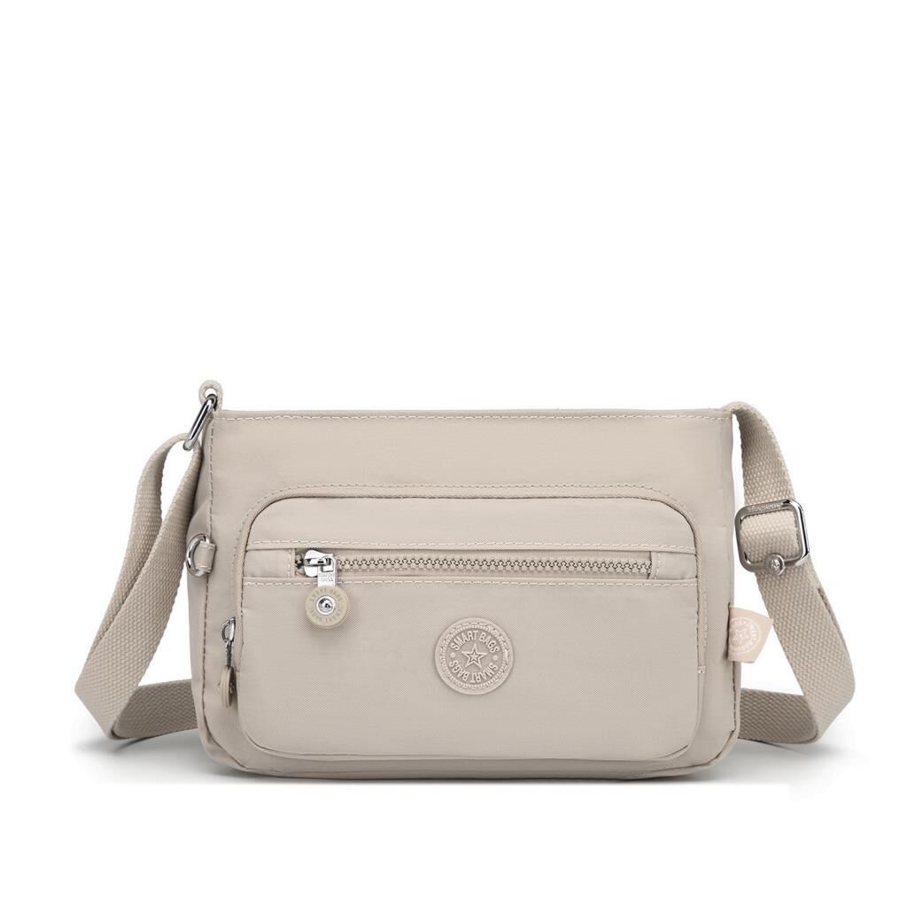 Krinkıl Kumaş Kadın Postacı Çantası Smart Bags 3270 Bej