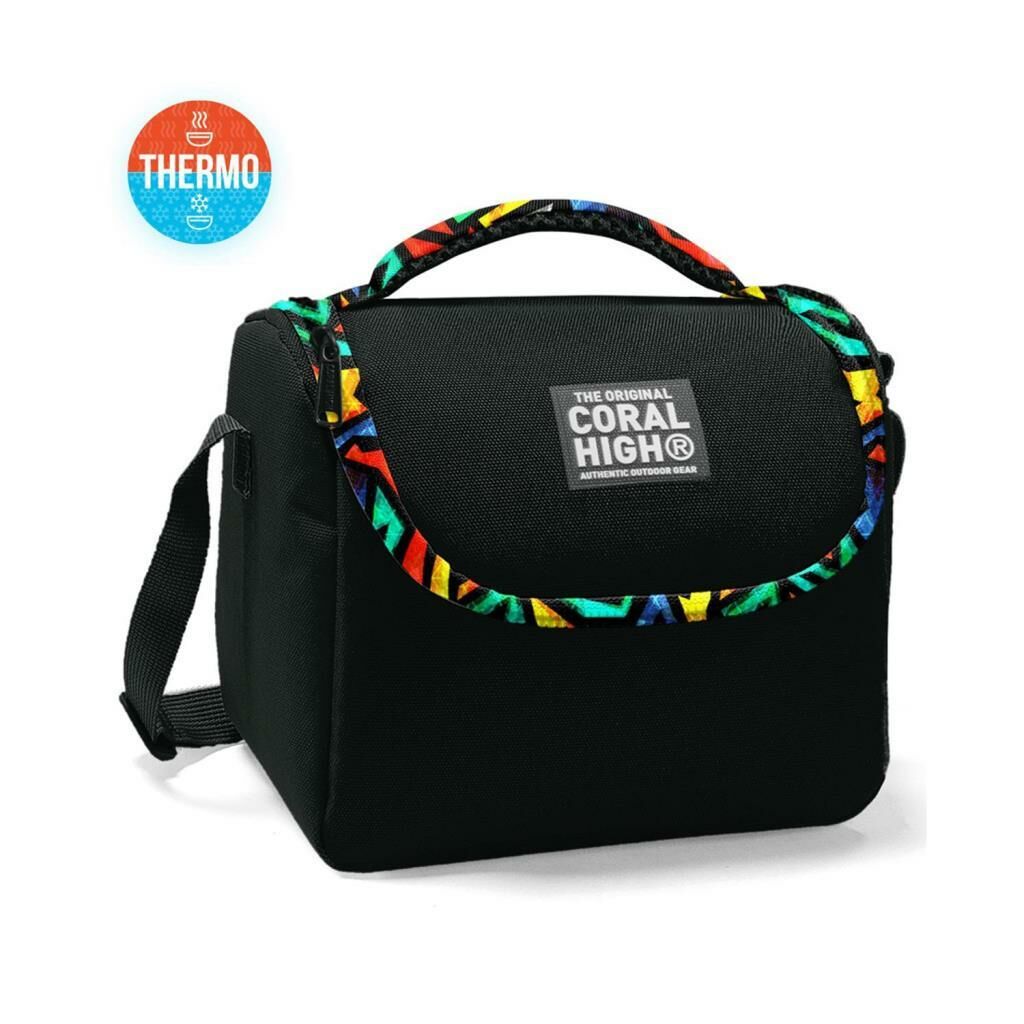 Coral High 2li Set Grafiti Desenli Okul Çantası Beslenme 23633