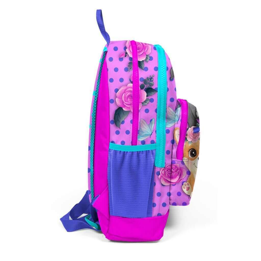 Coral High Pembe Köpek Desenli Büyük Boy Okul Sırt Çantası 23750
