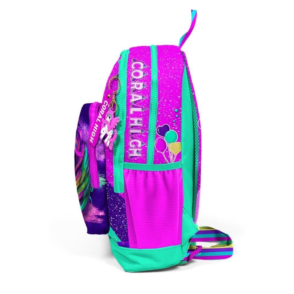 Coral High Unicorn Desenli Büyük Boy Okul Sırt Çantası 23758