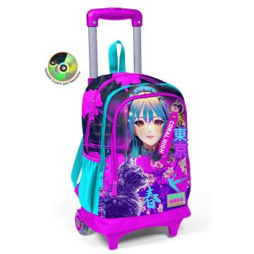 Coral High Büyük Boy Çekçekli Sırt Çantası Anime Kedi Desen 23953