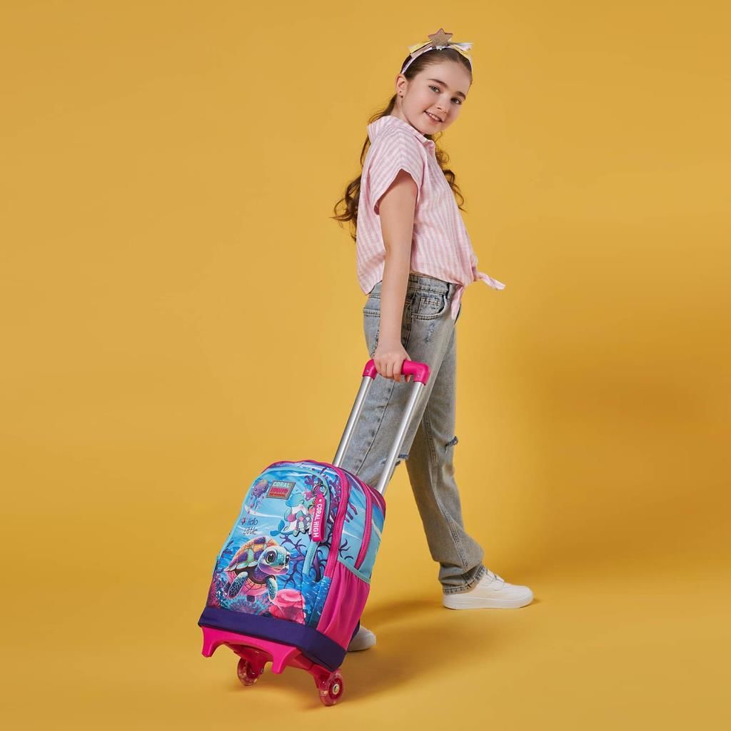 Coral High Büyük Boy Çekçekli Sırt Çantası Kaplumbağa Desen 23956