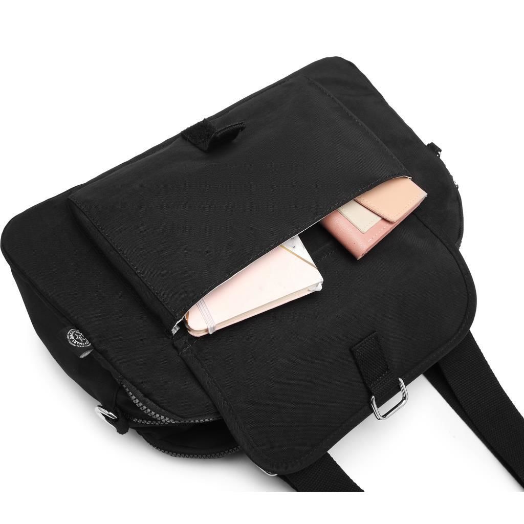 1122 Krinkıl Kumaş Bayan Çantası Smart Bags Siyah