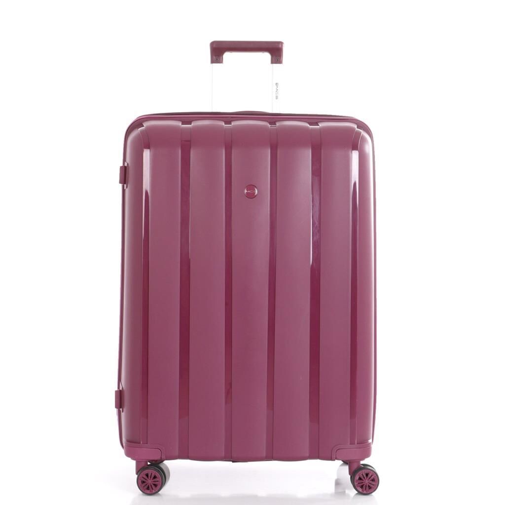 MÇS 3lü Set Kırılmaz Silikon Seyahat Valizi Bavulu V305 Mürdüm