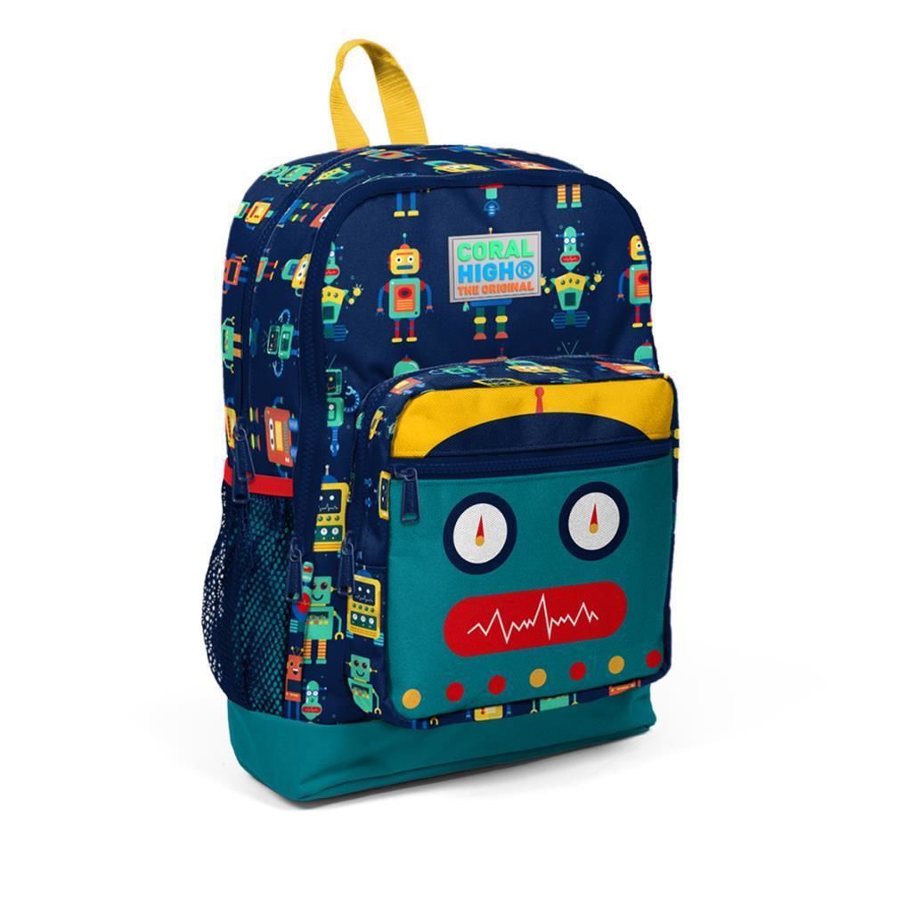 Coral High Desenli Okul Çantası Beslenme Kalemlik 3lü Set 23472