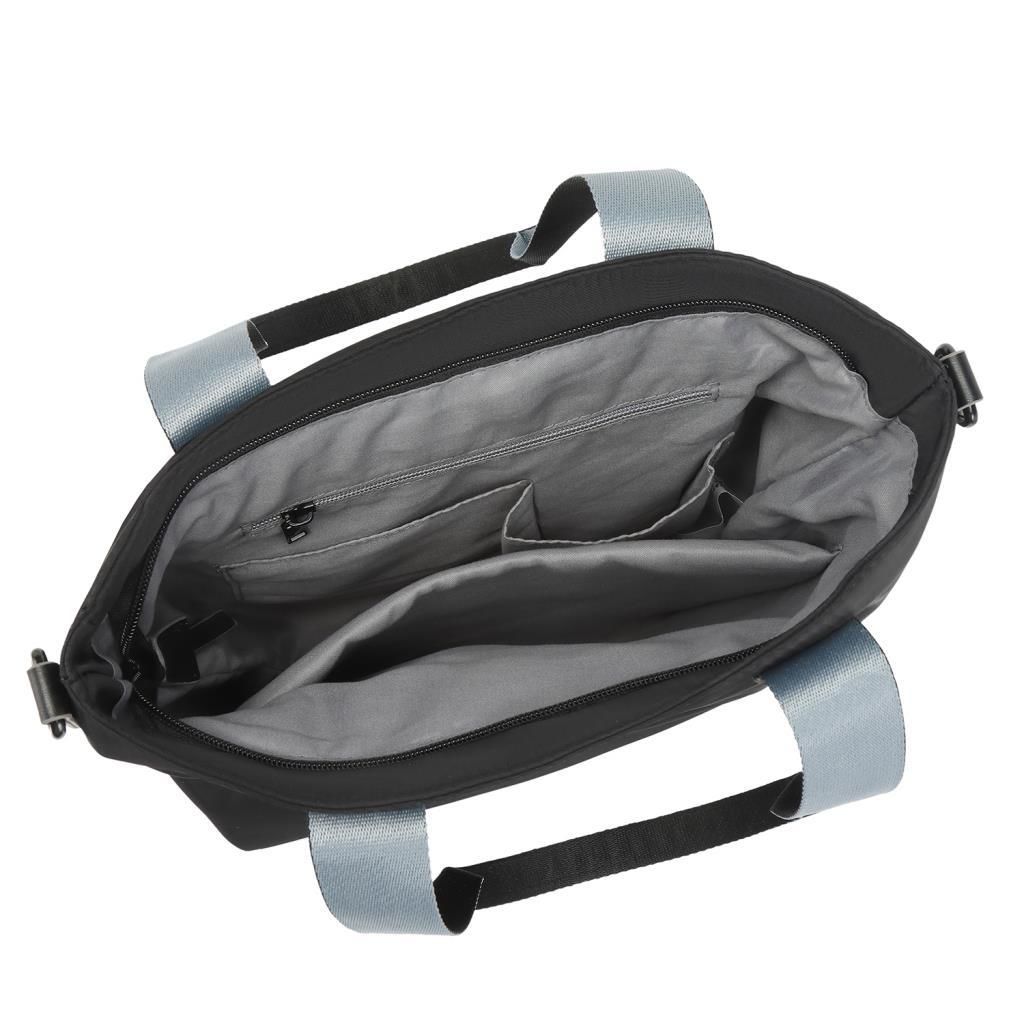 Smart Bags Parlak Kumaş Çapraz Askılı Kadın Omuz Çantası 3248 Gri/Lila
