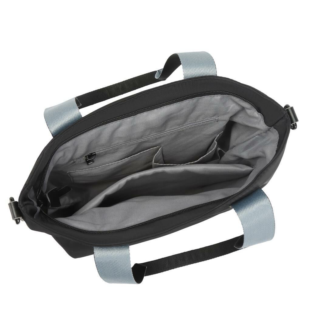 Smart Bags Parlak Kumaş Çapraz Askılı Kadın Omuz Çantası 3248 Siyah/Lila