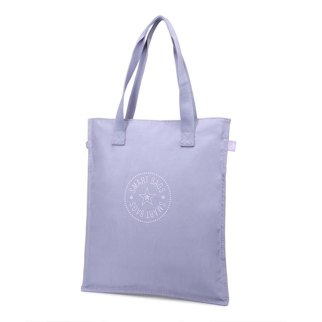 Smart Bags Büyük Boy Omuz Kadın Çantası Krinkıl Kumaş 3076 Lila