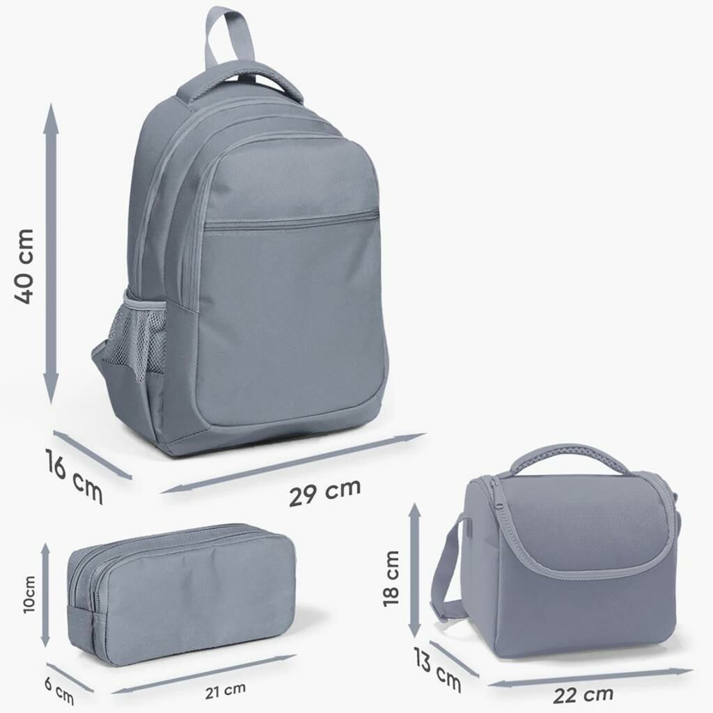 Coral High Desenli Okul Çantası Beslenme Kalemlik 3lü Set 23477