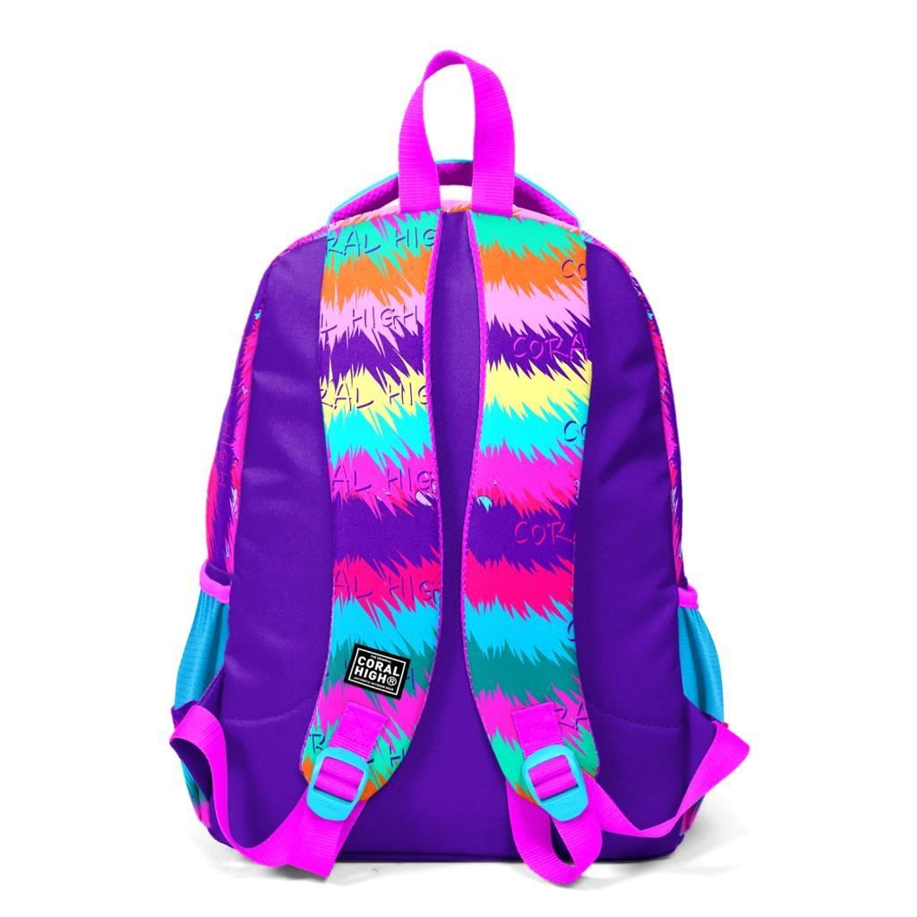Coral High Desenli Okul Çantası Beslenme Kalemlik 3lü Set 23477