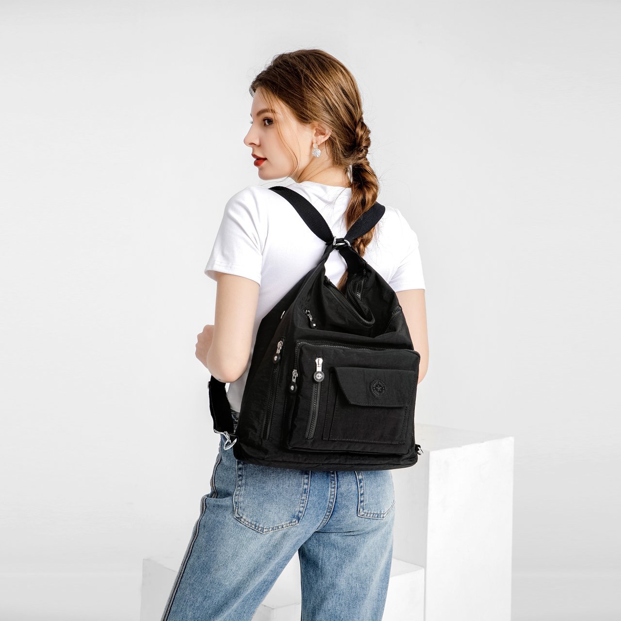 Hem Sırt Hem de Omuz Kadın Çantası Smart Bags 1205