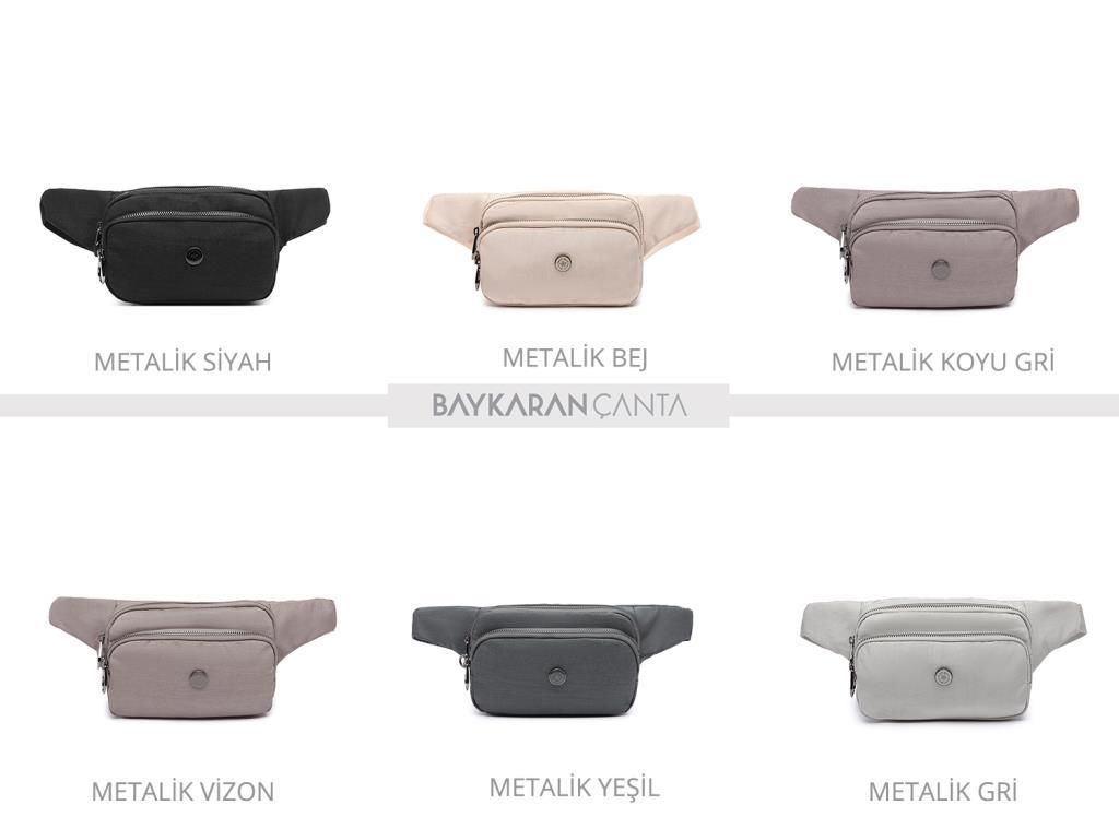 Nano Metalik Kumaş Kadın Bel Çantası Smart Bags 1154 12 Nano Metalik