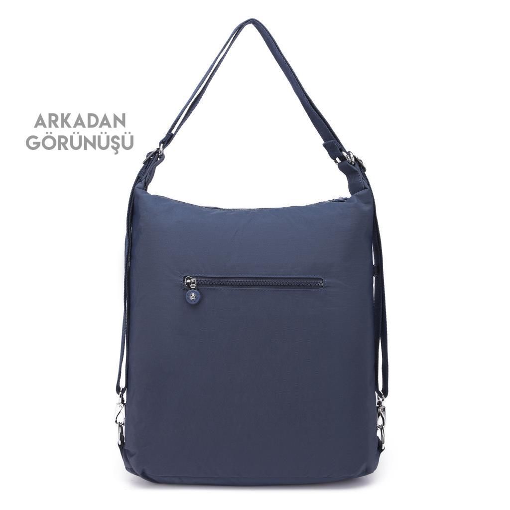 Hem Sırt Hem de Omuz Kadın Çantası Smart Bags 1205 Lacivert
