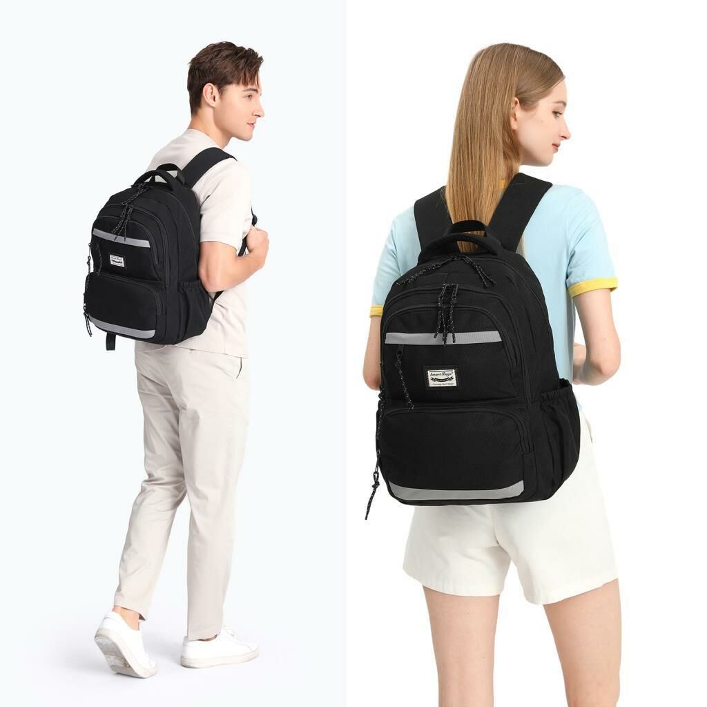 Smart Bags Sırt Çantası Okul Boyu Kalem Kutusu Hediyeli 3234 01 Siyah