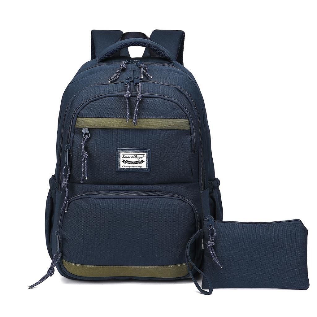 Smart Bags Sırt Çantası Okul Boyu Kalem Kutusu Hediyeli 3234 Lacivert