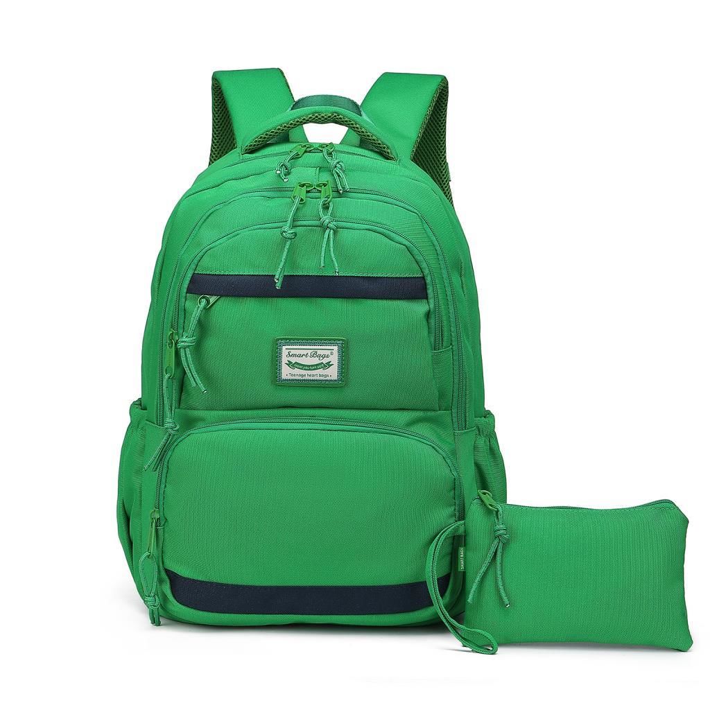 Smart Bags Sırt Çantası Okul Boyu Kalem Kutusu Hediyeli 3234 Yeşil
