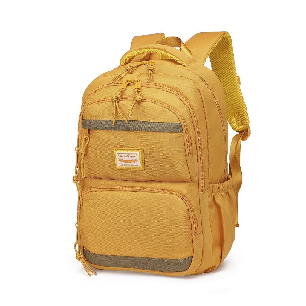 Smart Bags Sırt Çantası Okul Boyu Kalem Kutusu Hediyeli 3234 Hardal