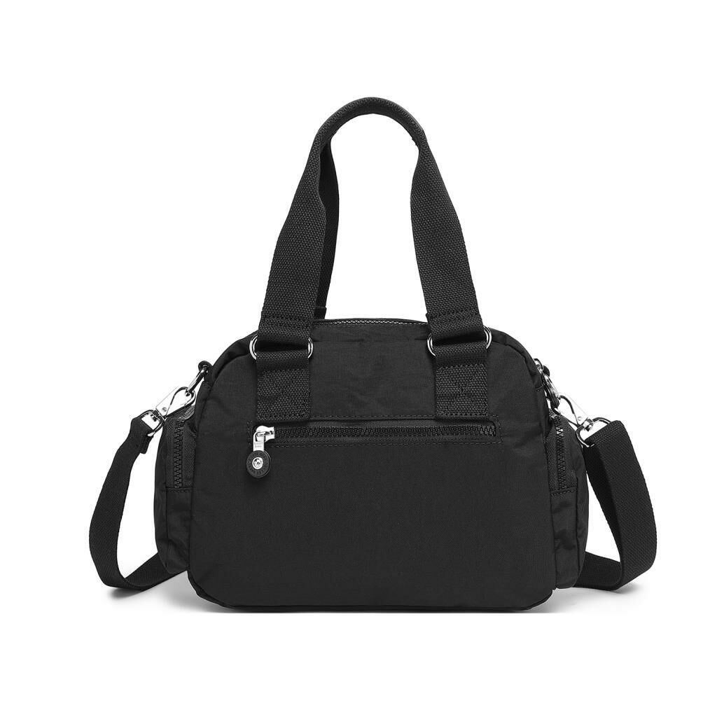 Smart Bags Elden Tutmalı Krinkıl Kumaş Kadın Çantası 3207 01 Siyah