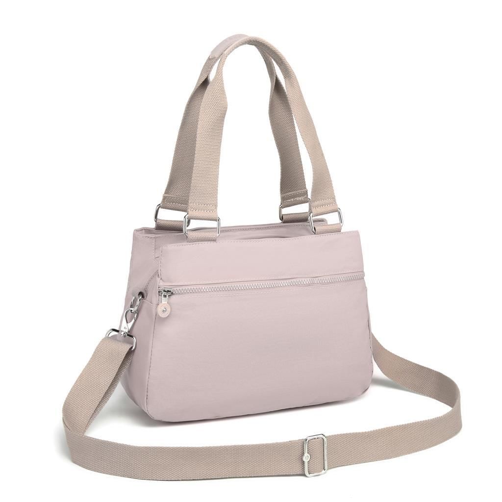 1125 Krinkıl Kumaş Bayan Omuz Çantası Smart Bags Kum
