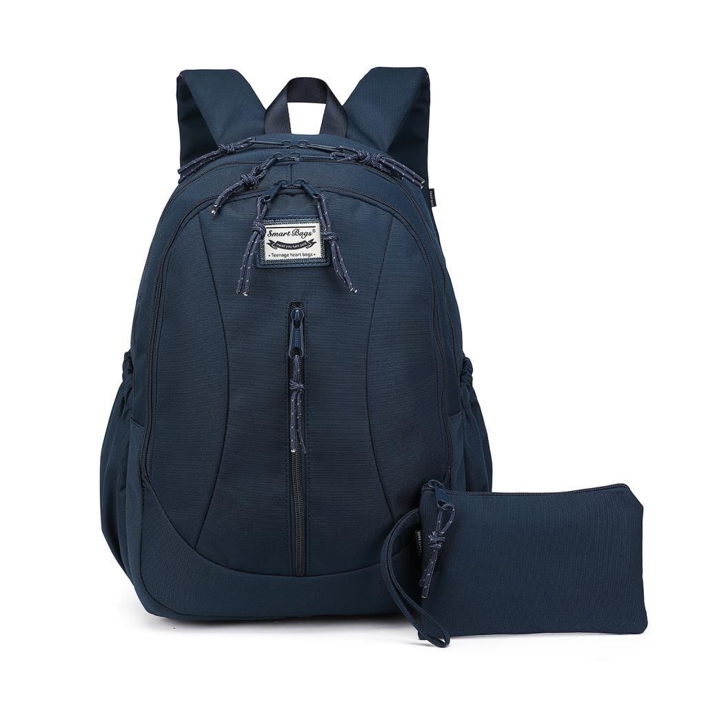 Smart Bags Sırt Çantası Okul Boyu Kalem Kutusu Hediyeli 3233 Lacivert