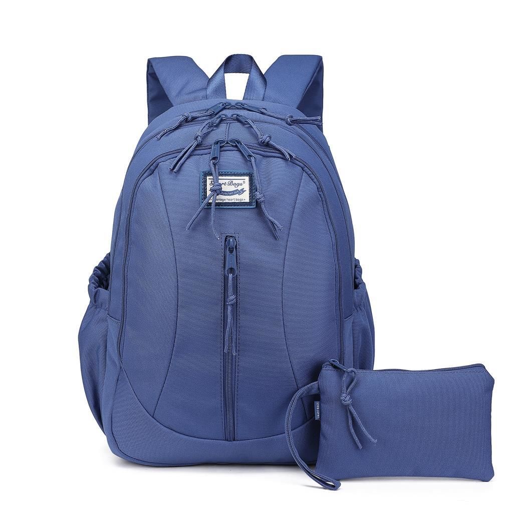 Smart Bags Sırt Çantası Okul Boyu Kalem Kutusu Hediyeli 3233 J.Mavi