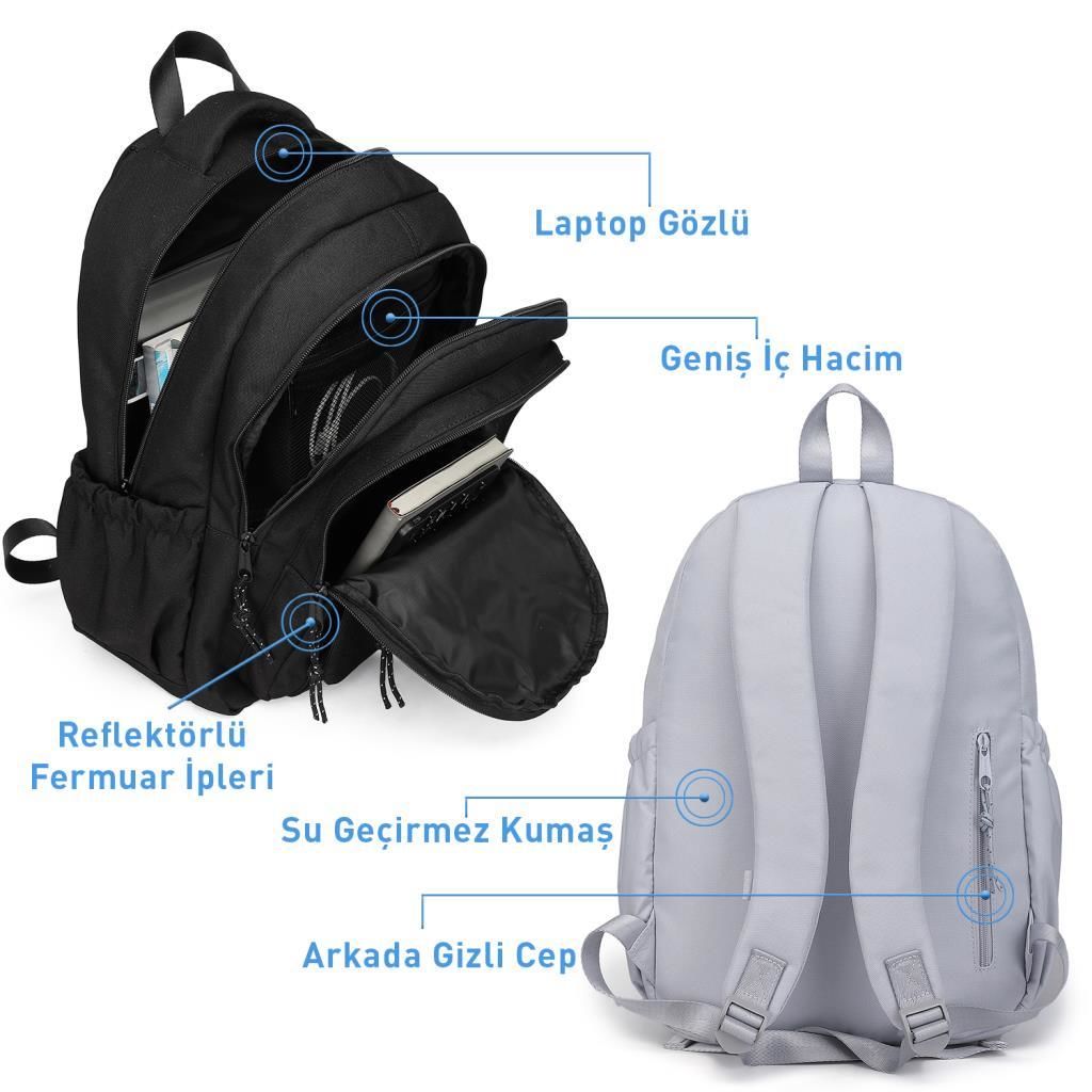 Smart Bags Sırt Çantası Okul Boyu Kalem Kutusu Hediyeli 3233 Yeşil
