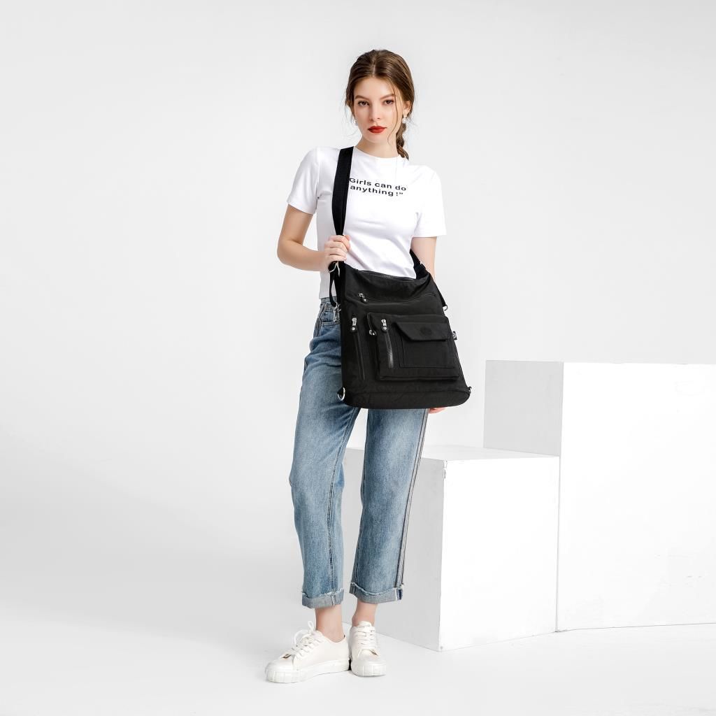 Hem Sırt Hem de Omuz Kadın Çantası Smart Bags 1205 Kum