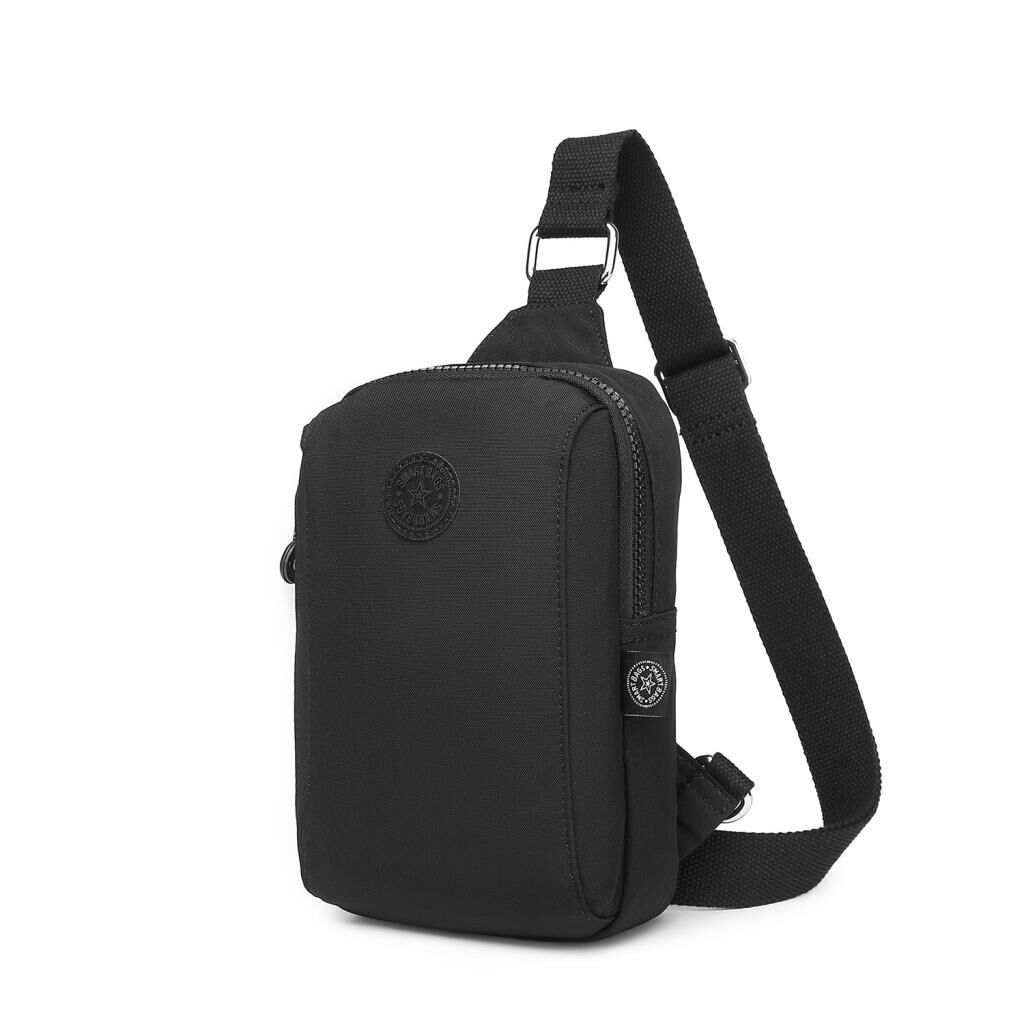 Smart Bags Bodybag Unisex Postacı Çantası Krinkıl Kumaş 3105 Siyah