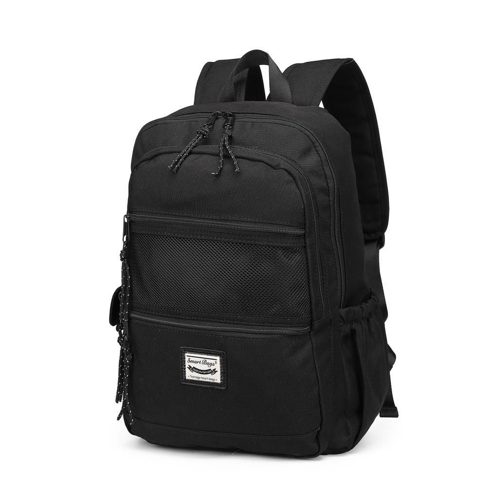 Smart Bags Sırt Çantası Okul Boyu Kalem Kutusu Hediyeli 3237 01 Siyah