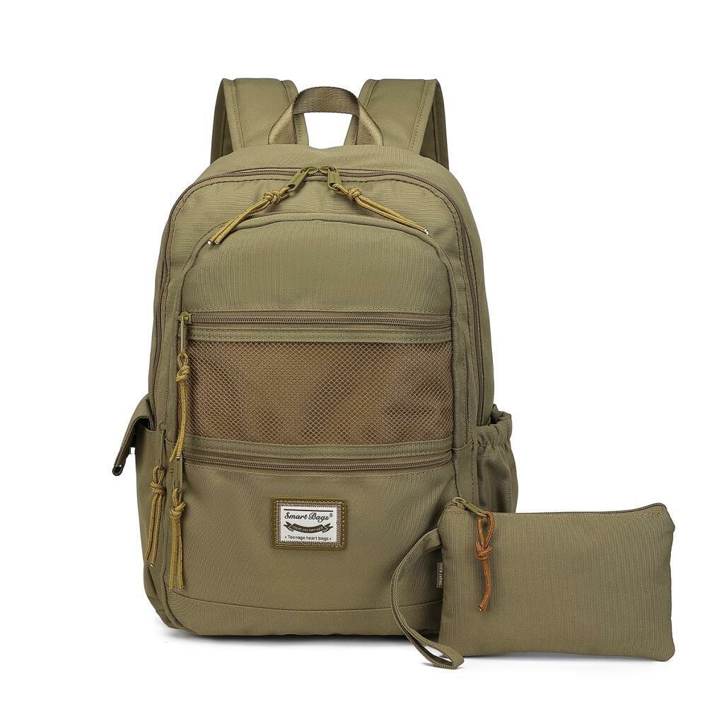 Smart Bags Sırt Çantası Okul Boyu Kalem Kutusu Hediyeli 3237 Camel
