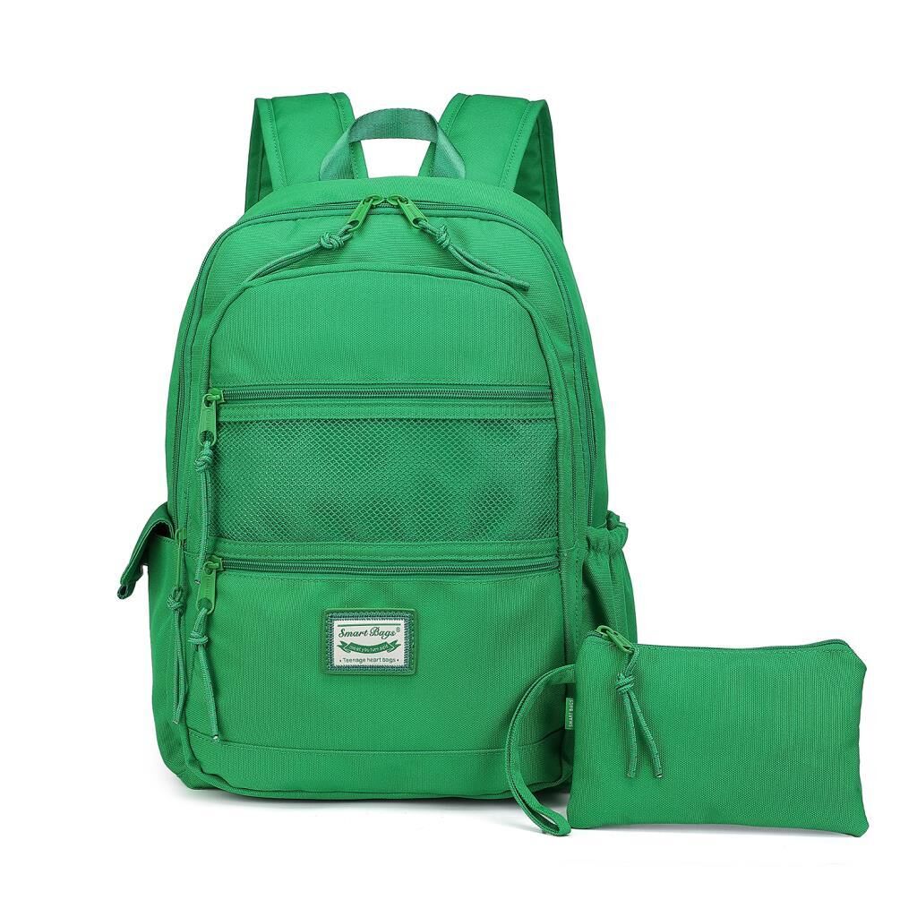 Smart Bags Sırt Çantası Okul Boyu Kalem Kutusu Hediyeli 3237 Yeşil